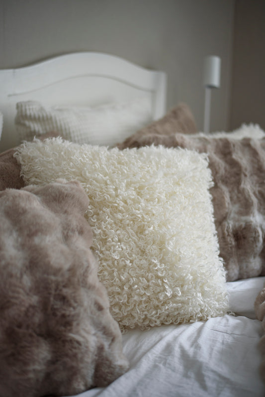 Wooly Cushion - Beige