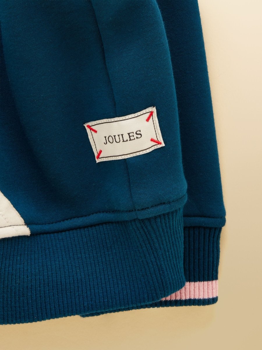 Sweatshirt With Faux Fur Lining - Navy - RUTHERFORD & Co