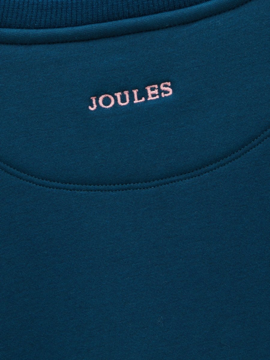 Sweatshirt With Faux Fur Lining - Navy - RUTHERFORD & Co