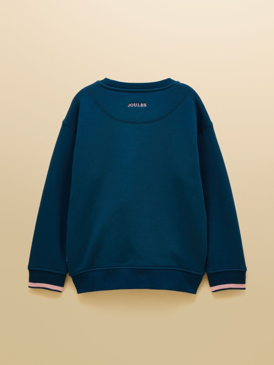 Sweatshirt With Faux Fur Lining - Navy - RUTHERFORD & Co