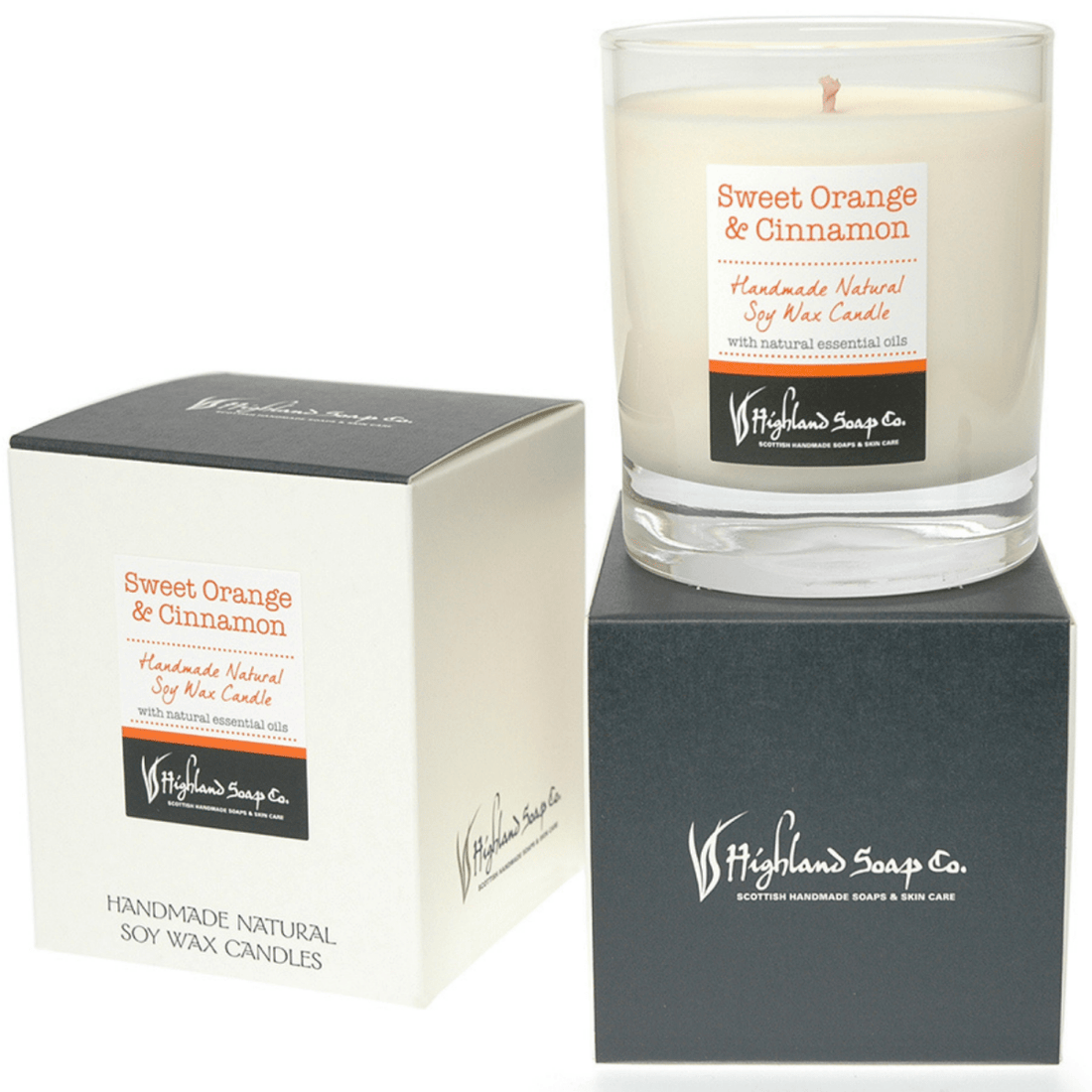 Sweet Orange & Cinnamon Soya Wax Candle - RUTHERFORD & Co