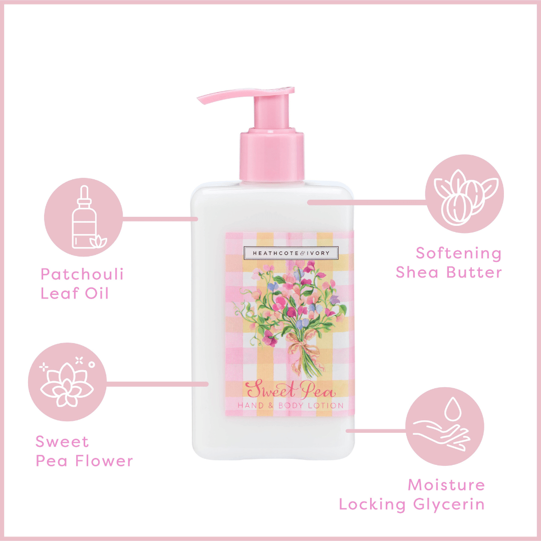 Sweet Pea Hand & Body Lotion - RUTHERFORD & Co