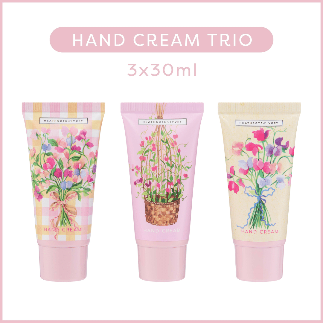 Sweet Pea Hand Cream Trio - RUTHERFORD & Co
