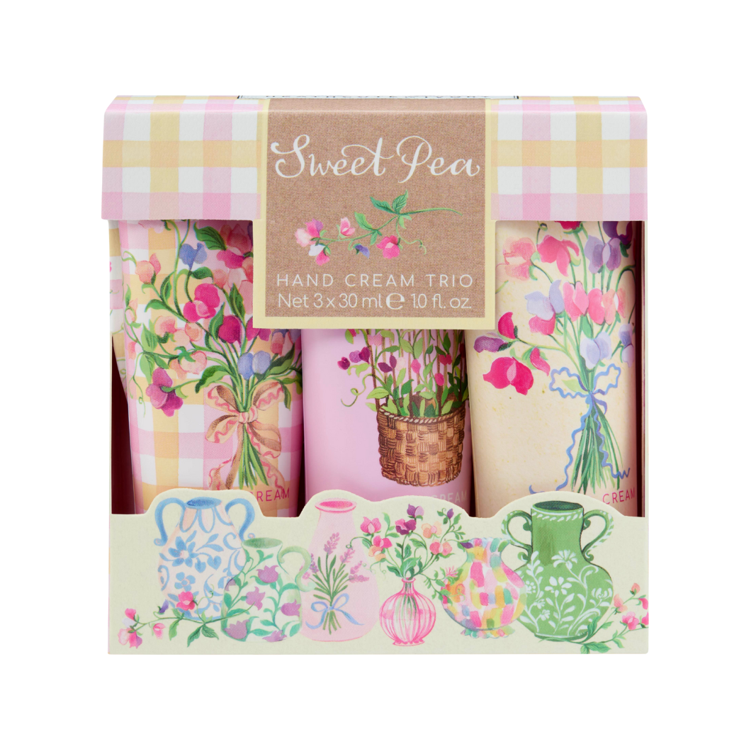 Sweet Pea Hand Cream Trio - RUTHERFORD & Co