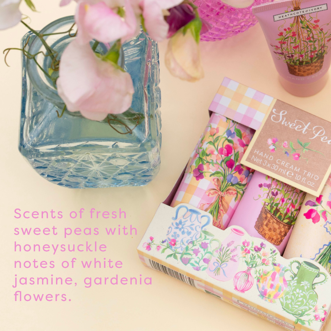 Sweet Pea Hand Cream Trio - RUTHERFORD & Co