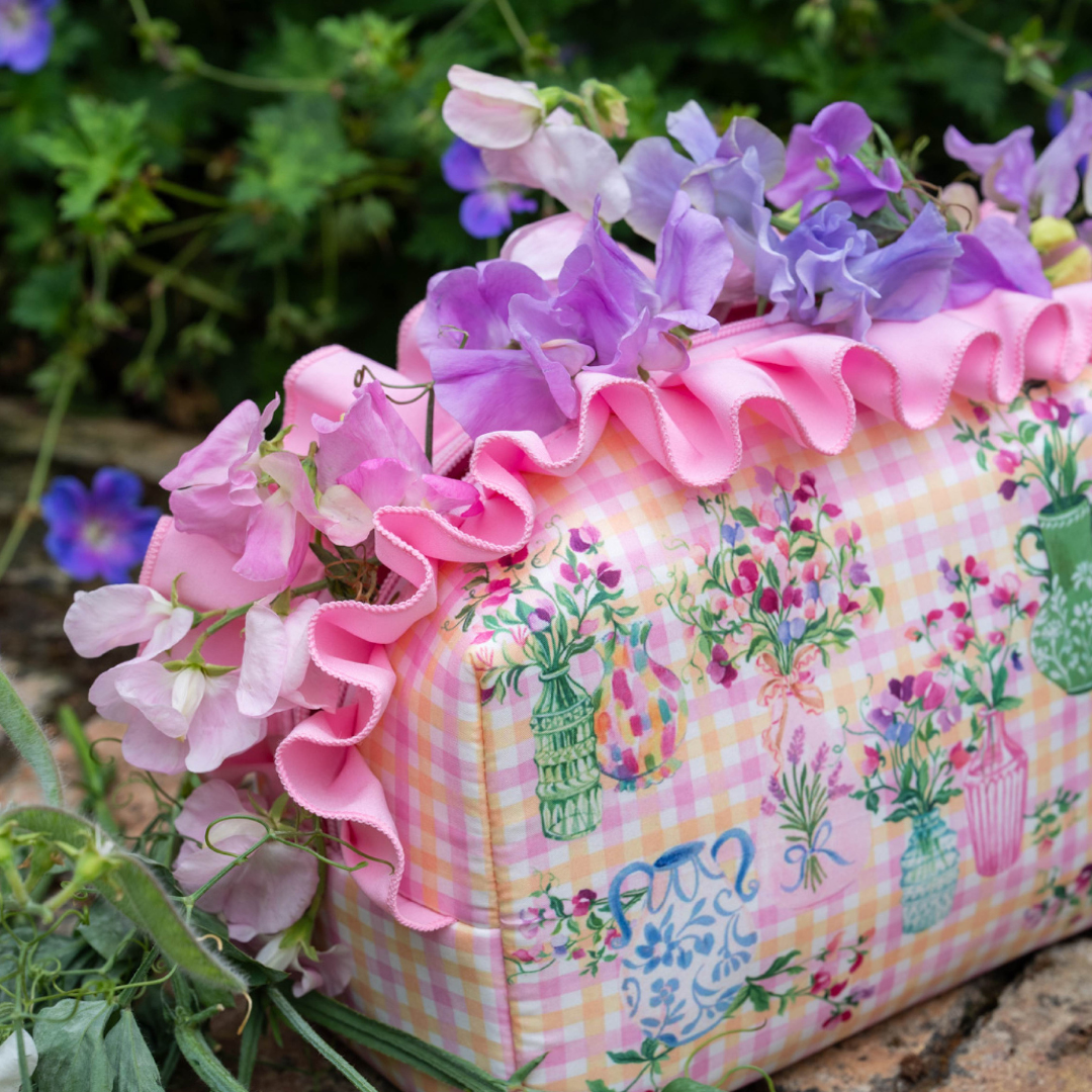 Sweet Pea Ruffle Wash Bag - RUTHERFORD & Co