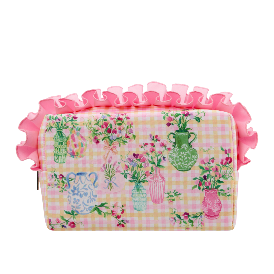 Sweet Pea Ruffle Wash Bag - RUTHERFORD & Co