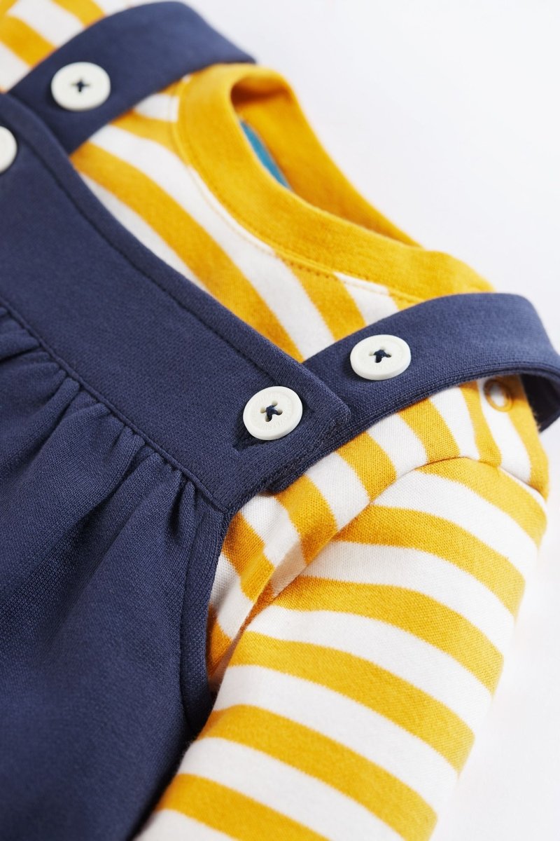 Switch Pippa Pinafore Outfit - Gold Stripe - RUTHERFORD & Co