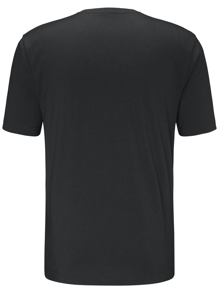 T-Shirt, O - Neck - Black - RUTHERFORD & Co