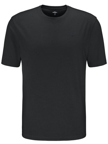 T-Shirt, O - Neck - Black - RUTHERFORD & Co