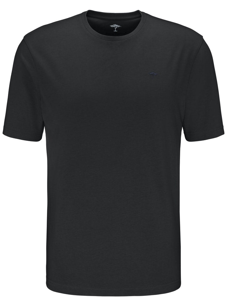 T-Shirt, O - Neck - Black - RUTHERFORD & Co