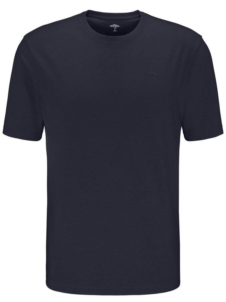 T-Shirt, O - Neck - Navy - RUTHERFORD & Co