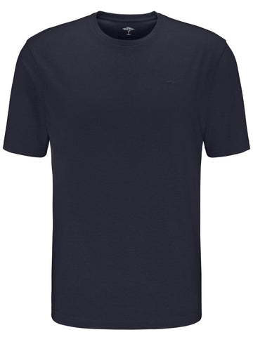 T-Shirt, O - Neck - Navy - RUTHERFORD & Co