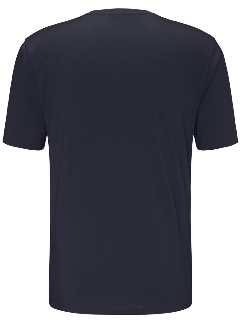 T-Shirt, O - Neck - Navy - RUTHERFORD & Co
