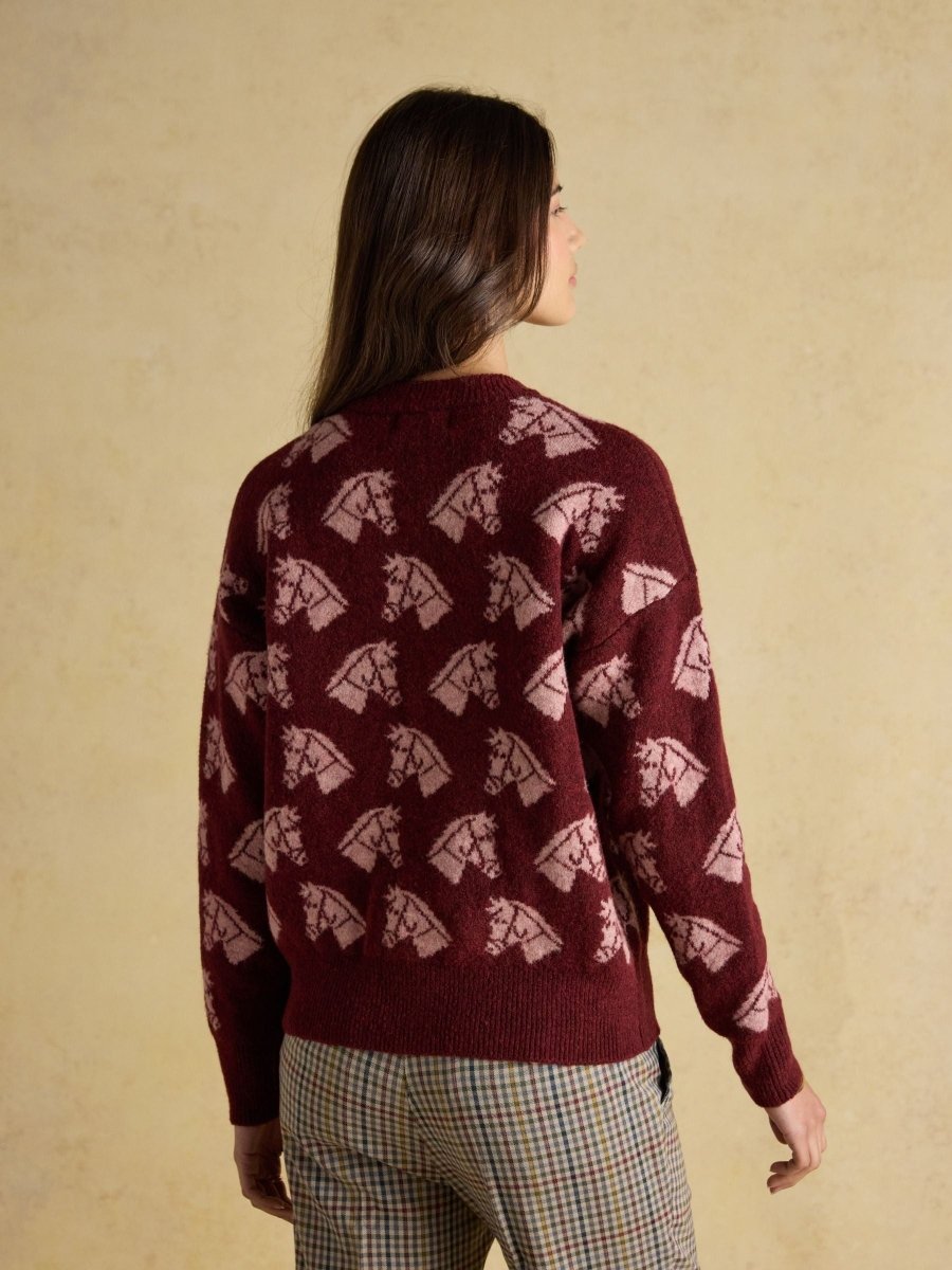 Tally Ho Intarsia Knitted Jumper - RUTHERFORD & Co