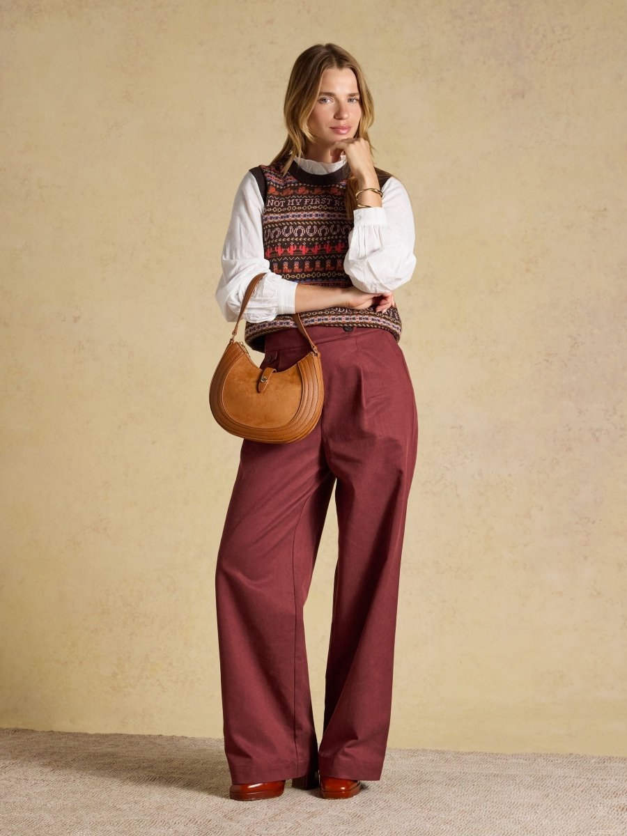 Tan Brown Crossbody Saddle Bag - RUTHERFORD & Co