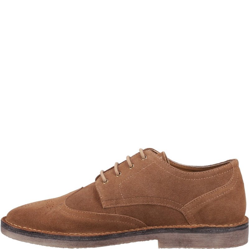 Tan Samson Wingtip Lace Up Shoes - RUTHERFORD & Co