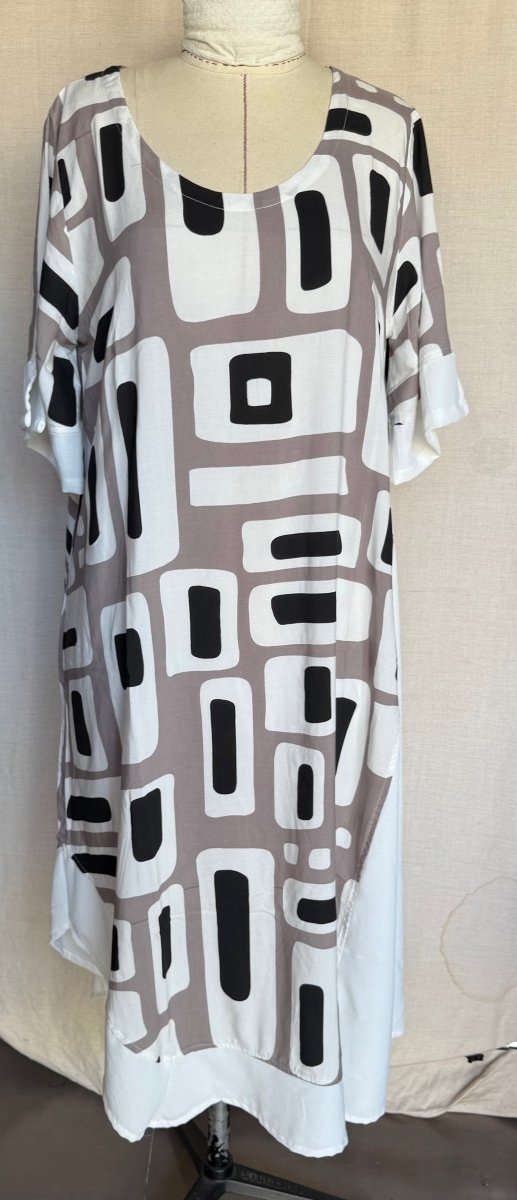 Tara Vao Magali 9047 L Dress Ecru - RUTHERFORD & Co