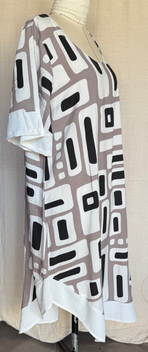Tara Vao Magali 9047 L Dress Ecru - RUTHERFORD & Co