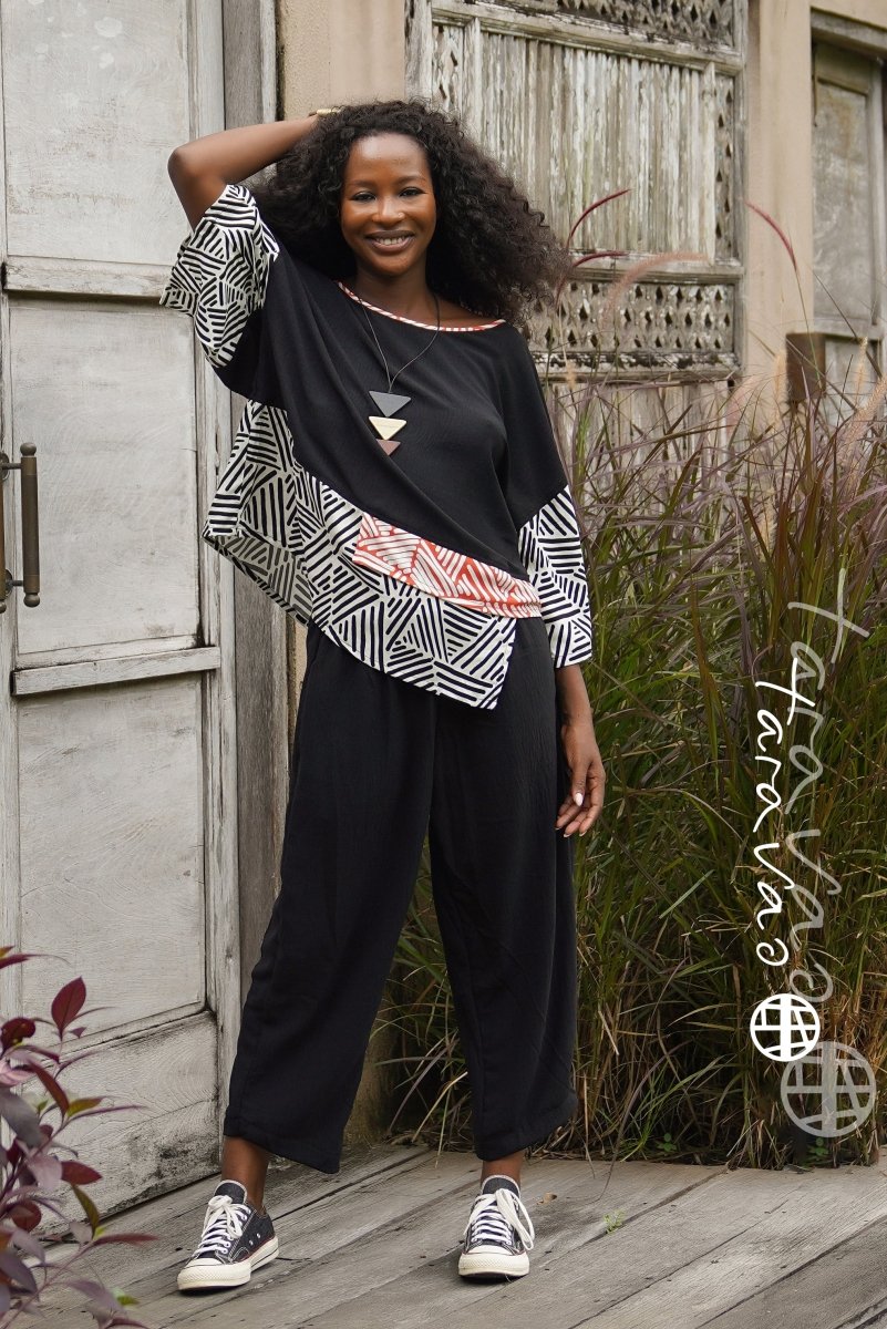 Tara Vao Malia 4527 Pants Black - RUTHERFORD & Co