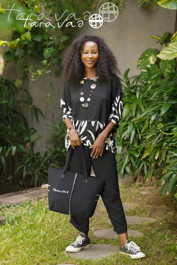 Tara Vao Malia 4527 Pants Black - RUTHERFORD & Co