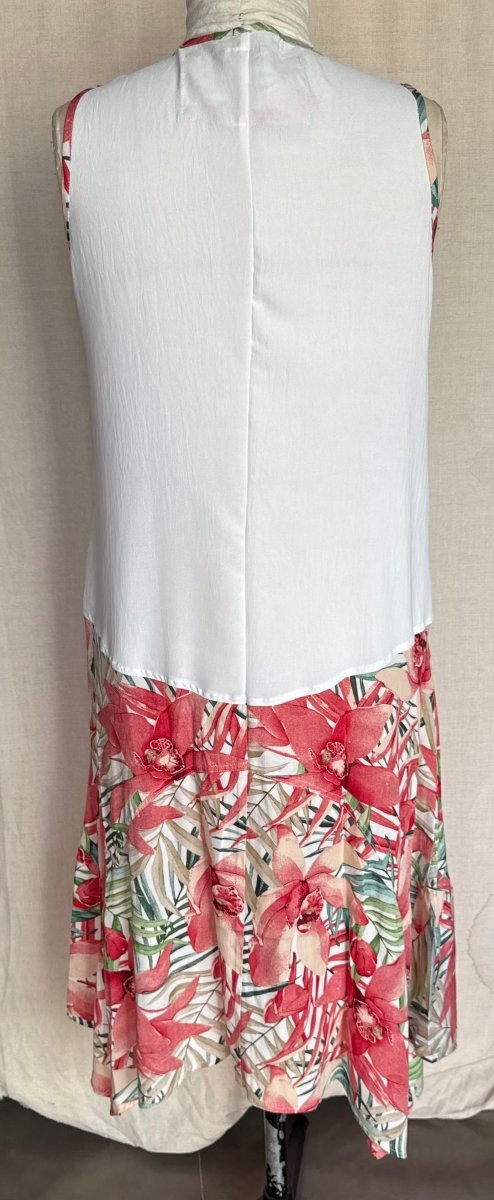Tara Vao Megan 8153 L Dress Ecru - RUTHERFORD & Co