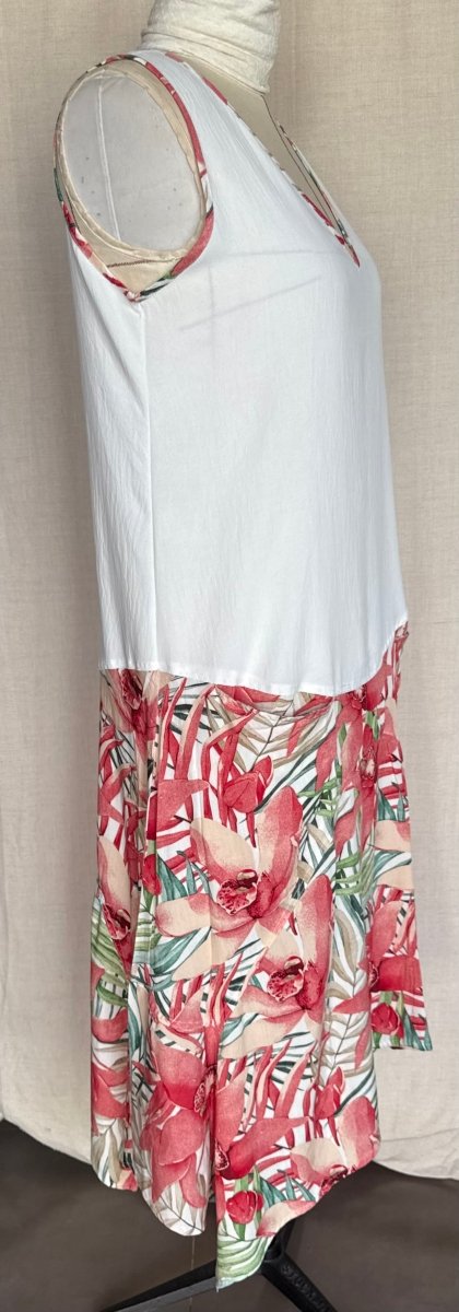 Tara Vao Megan 8153 L Dress Ecru - RUTHERFORD & Co