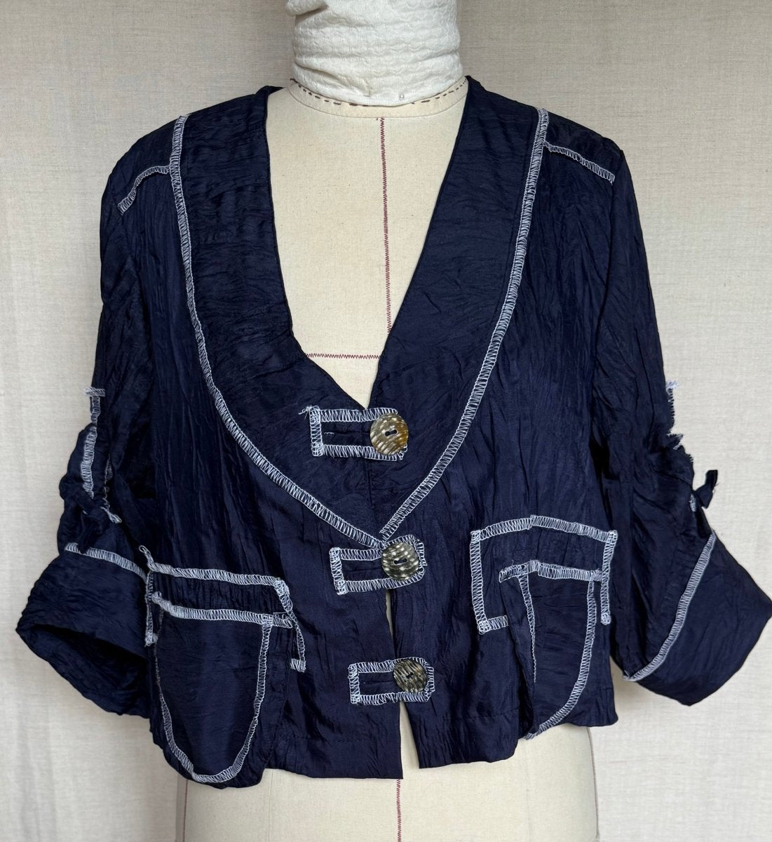 Tara Vao Morgan 5071 L. Jacket Navy - RUTHERFORD & Co