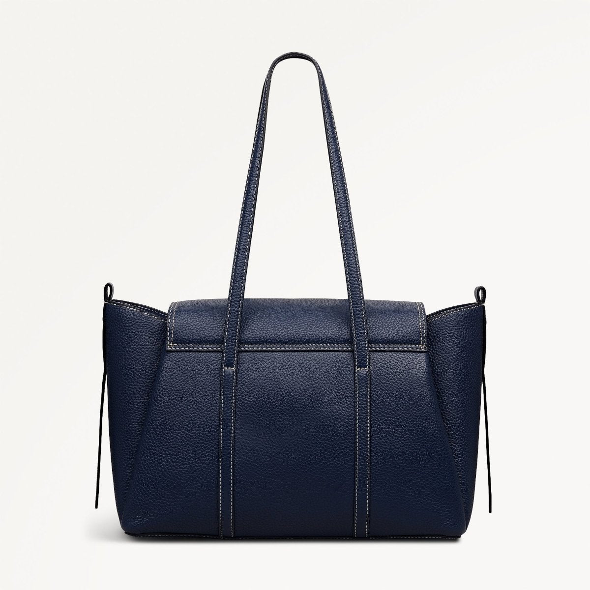 The Chancery Medium Flapover Shoulder Naval - RUTHERFORD & Co