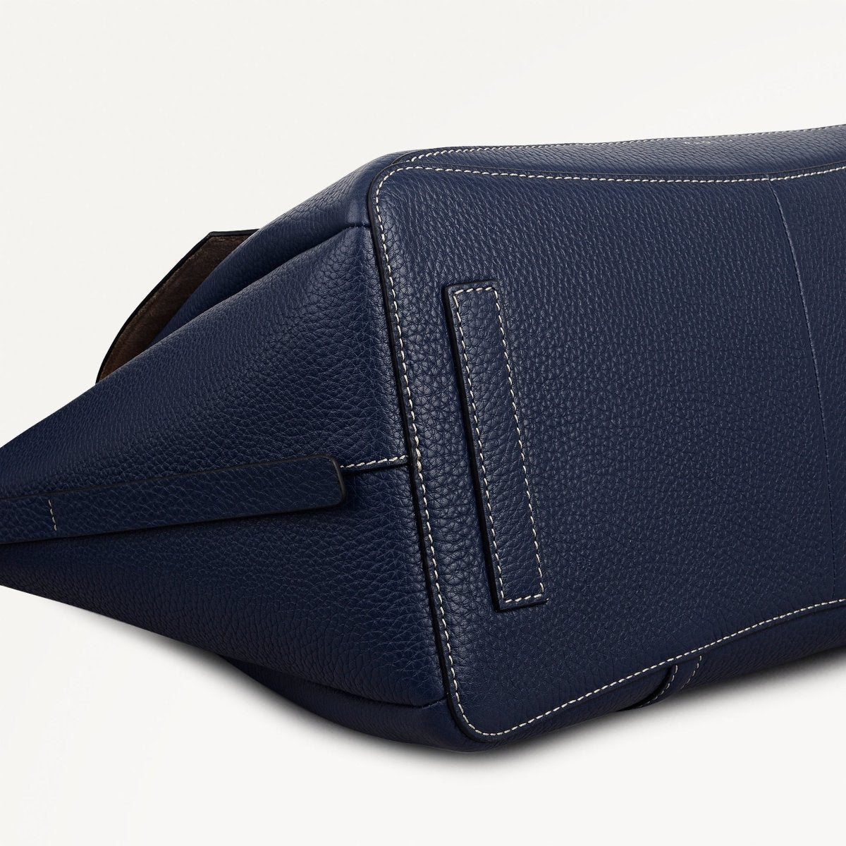 The Chancery Medium Flapover Shoulder Naval - RUTHERFORD & Co