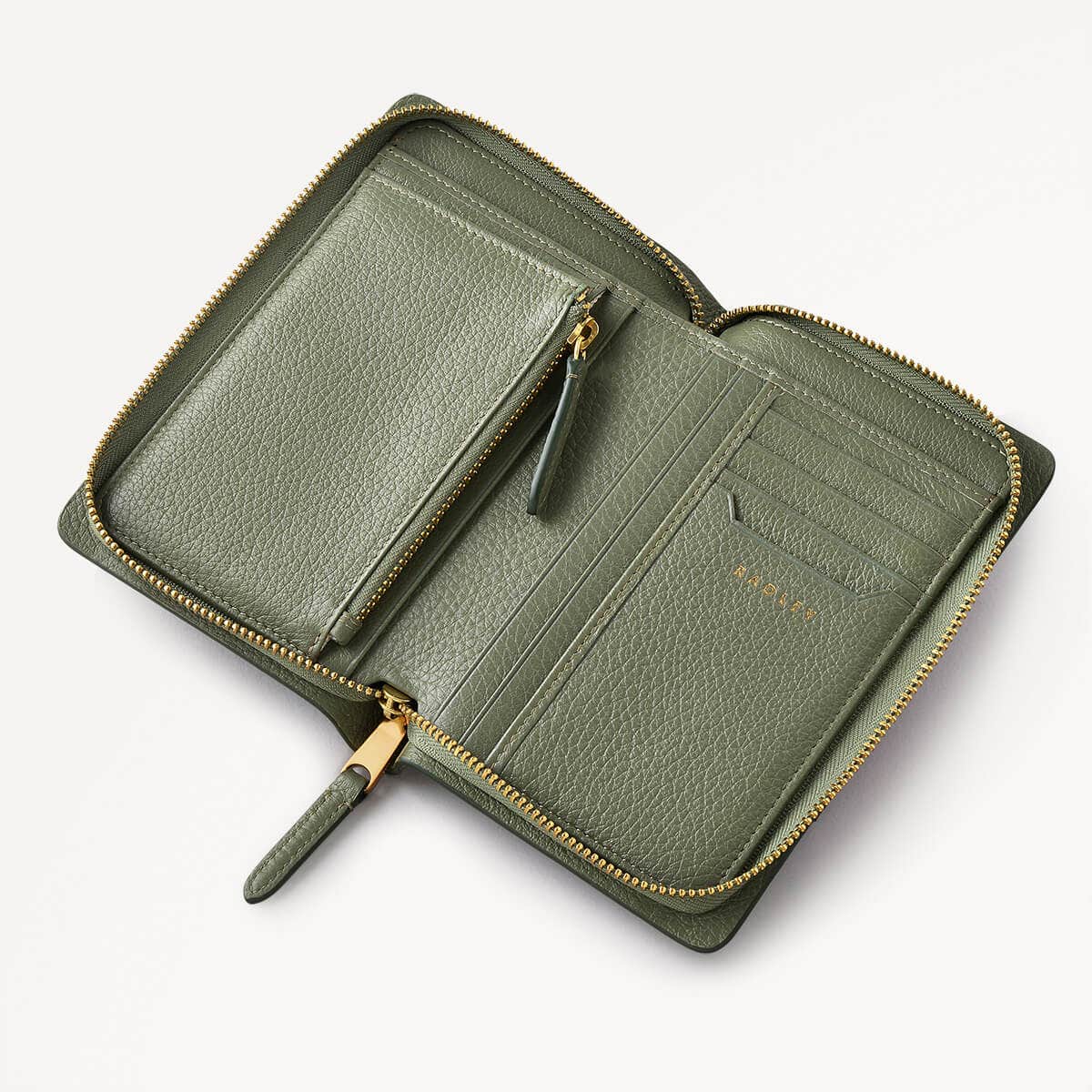 THE CHANCERY/DARK OLIVE/MEDIUM ZIP AROUND PURSE - RUTHERFORD & Co