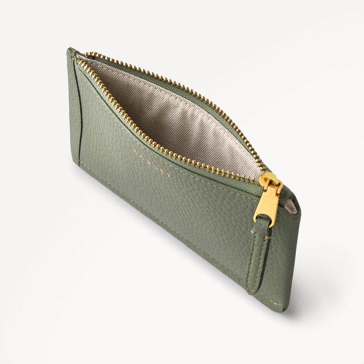 THE CHANCERY/DARK OLIVE/MEDIUM ZIPTOP COIN PURSE - RUTHERFORD & Co