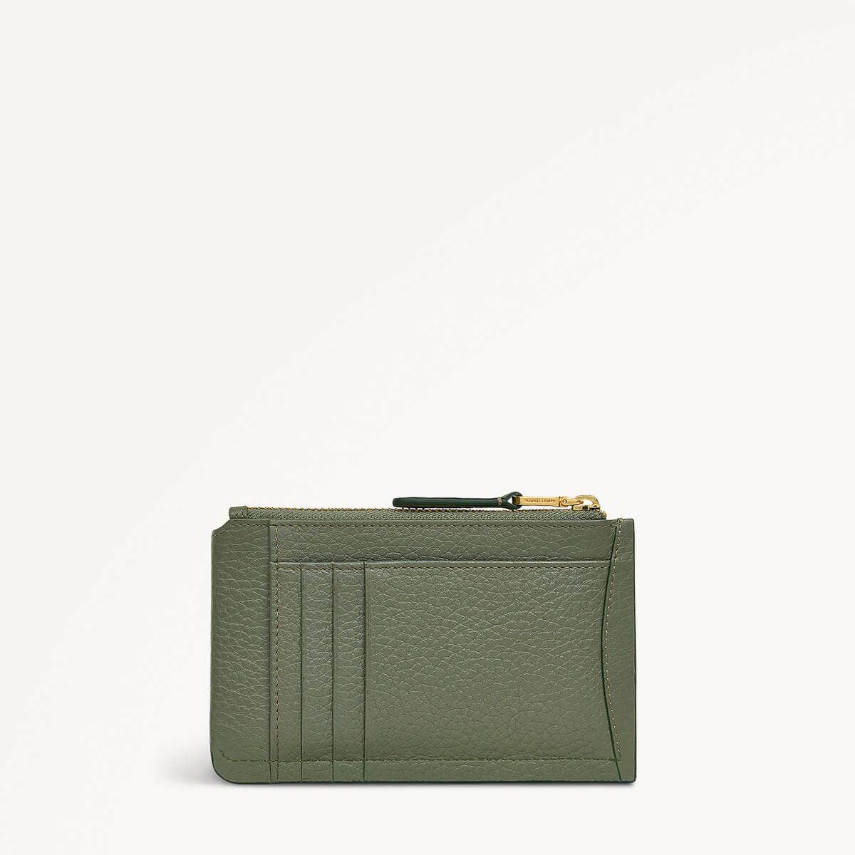 THE CHANCERY/DARK OLIVE/MEDIUM ZIPTOP COIN PURSE - RUTHERFORD & Co