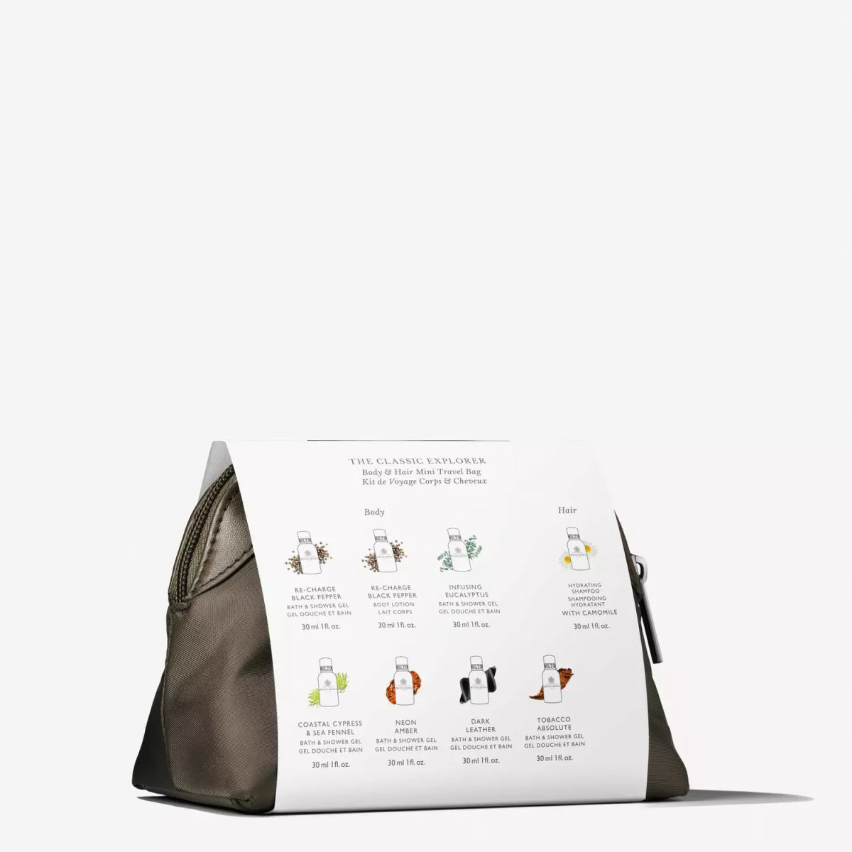 The Classic Explorer Body & Hair Mini Travel Bag - RUTHERFORD & Co