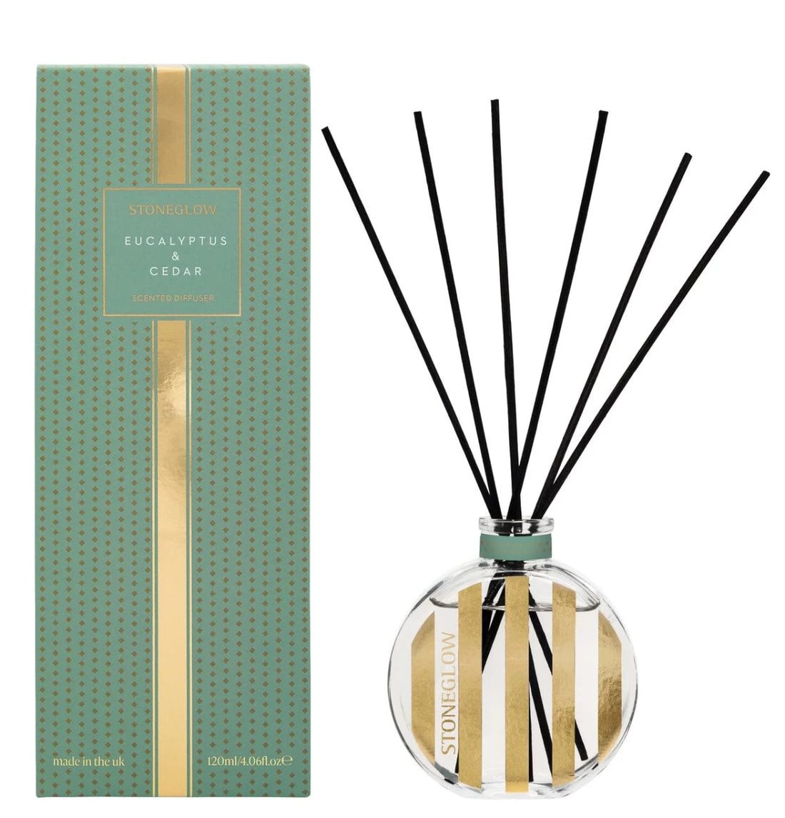 The Icon - Eucalyptus & Cedar - Scented Reed Diffuser 120ml - RUTHERFORD & Co