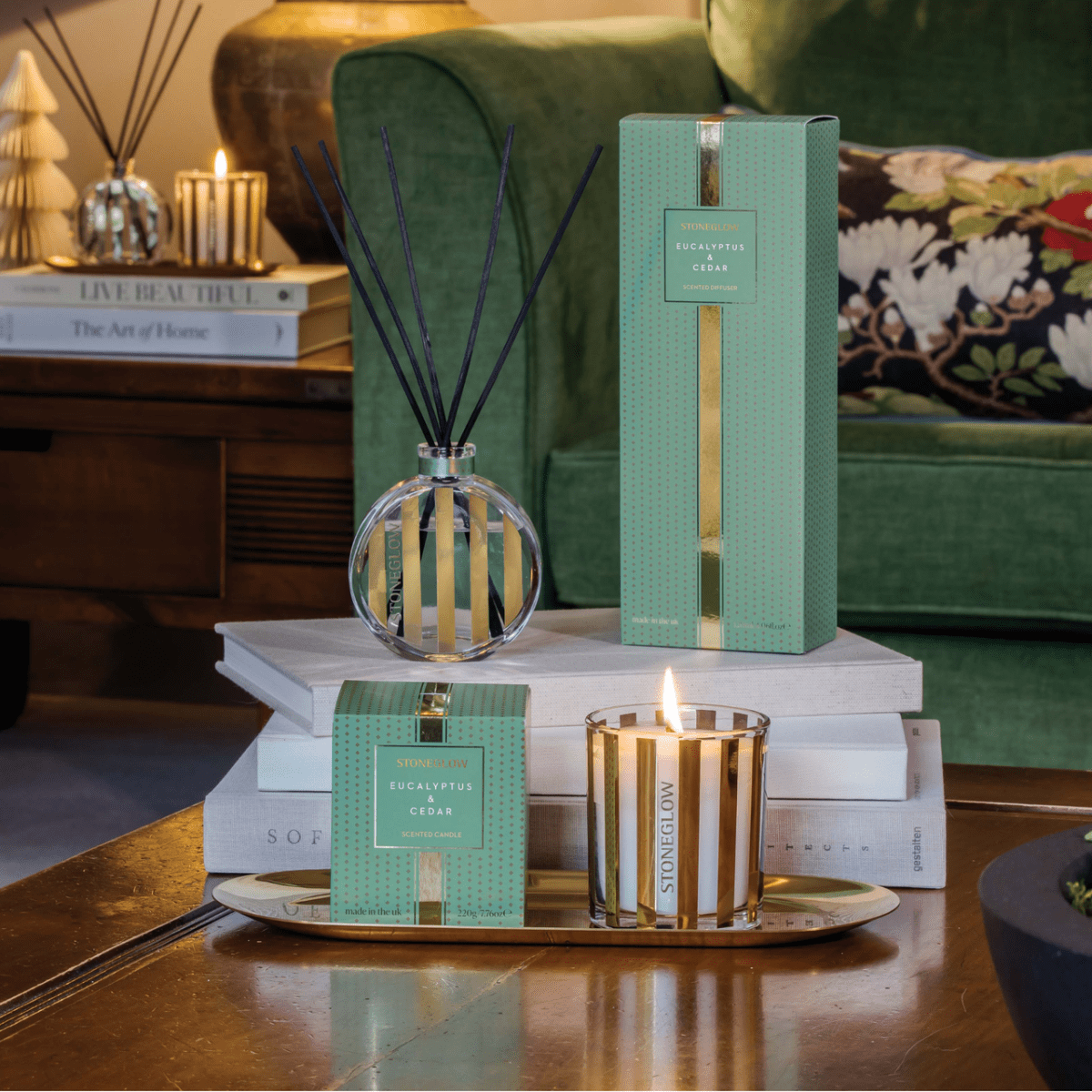 The Icon - Eucalyptus & Cedar - Scented Reed Diffuser 120ml - RUTHERFORD & Co