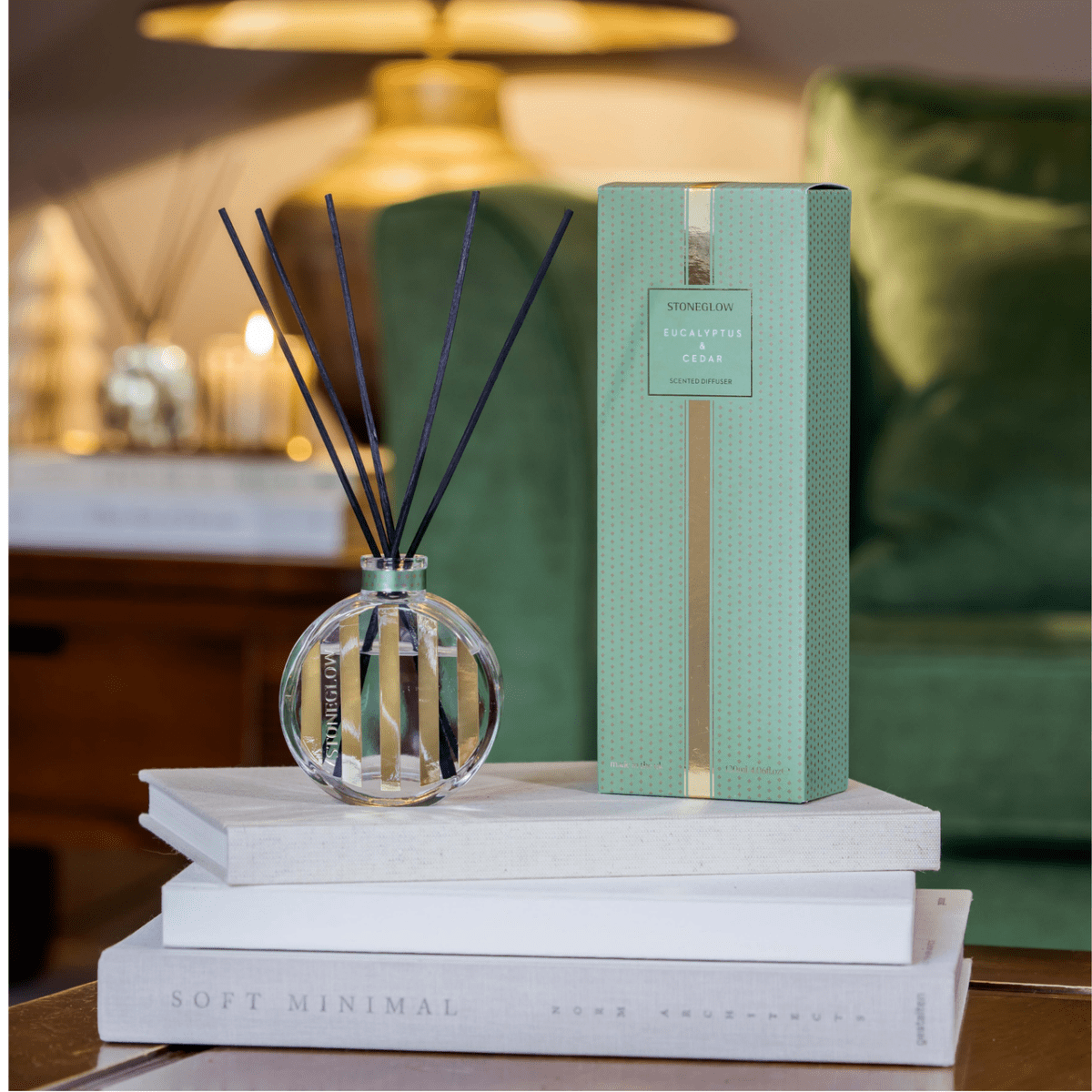The Icon - Eucalyptus & Cedar - Scented Reed Diffuser 120ml - RUTHERFORD & Co