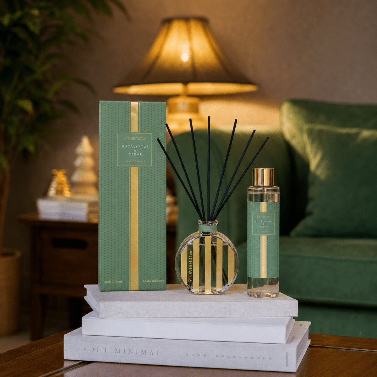 The Icon - Eucalyptus & Cedar - Scented Reed Diffuser 120ml - RUTHERFORD & Co