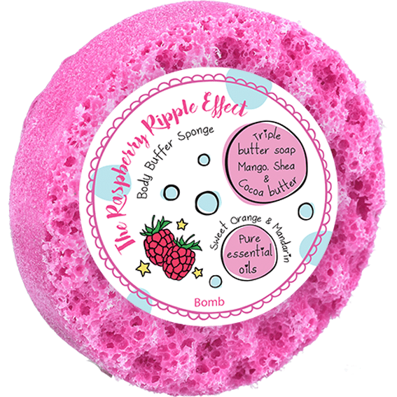The Raspberry Ripple Effect Body Buffer Shower Soap - RUTHERFORD & Co