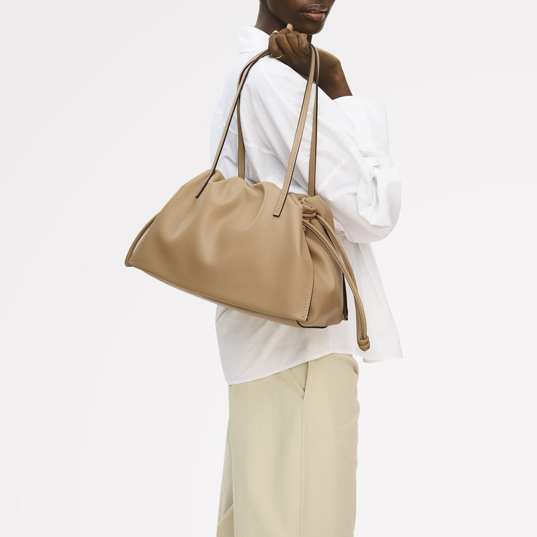 The Roxburgh Large Drawstring Shoulder Sahara - RUTHERFORD & Co