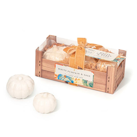 White Pumpkin and Sage Soap Bar Gift Set