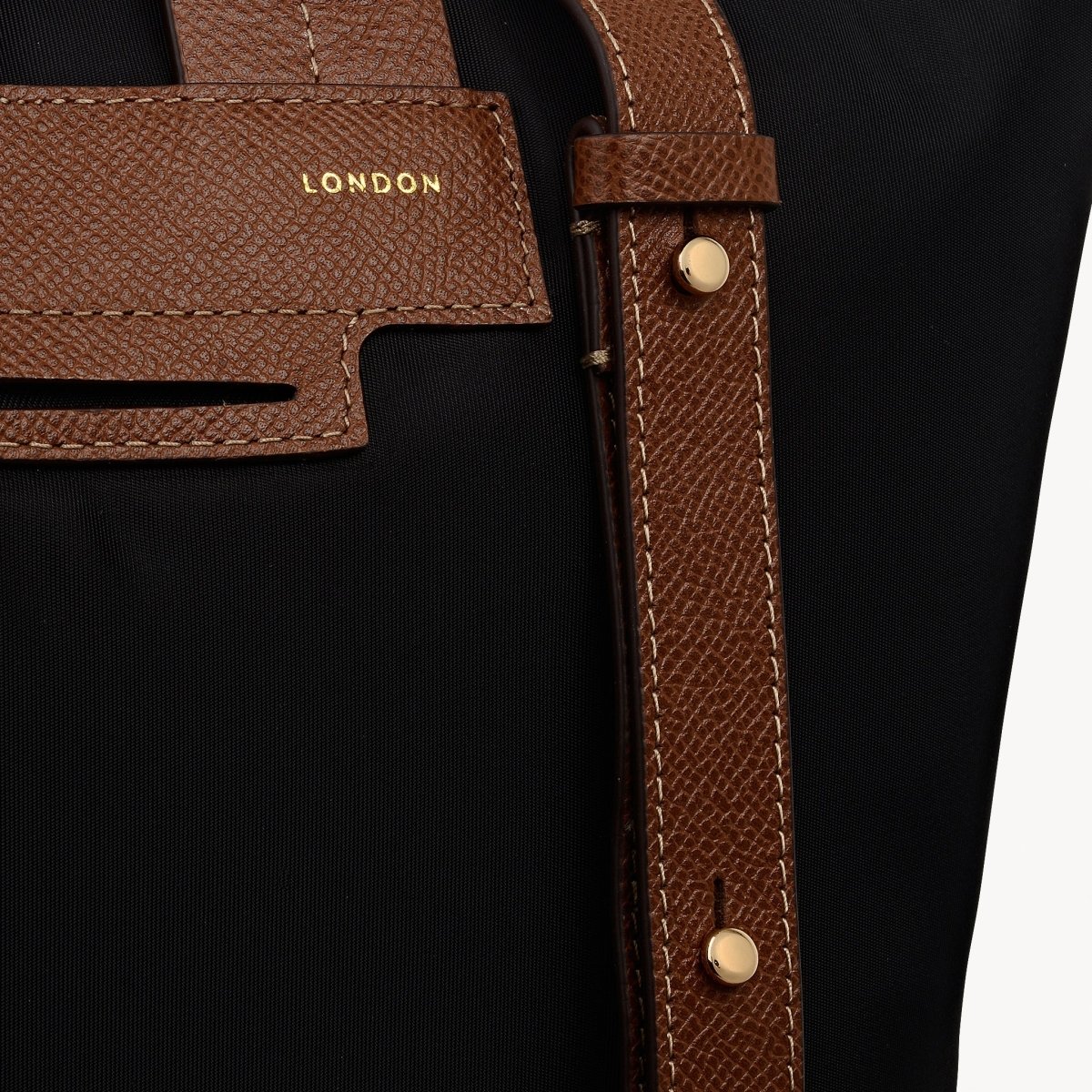 The Townley Medium Ziptop Backpack Black - RUTHERFORD & Co