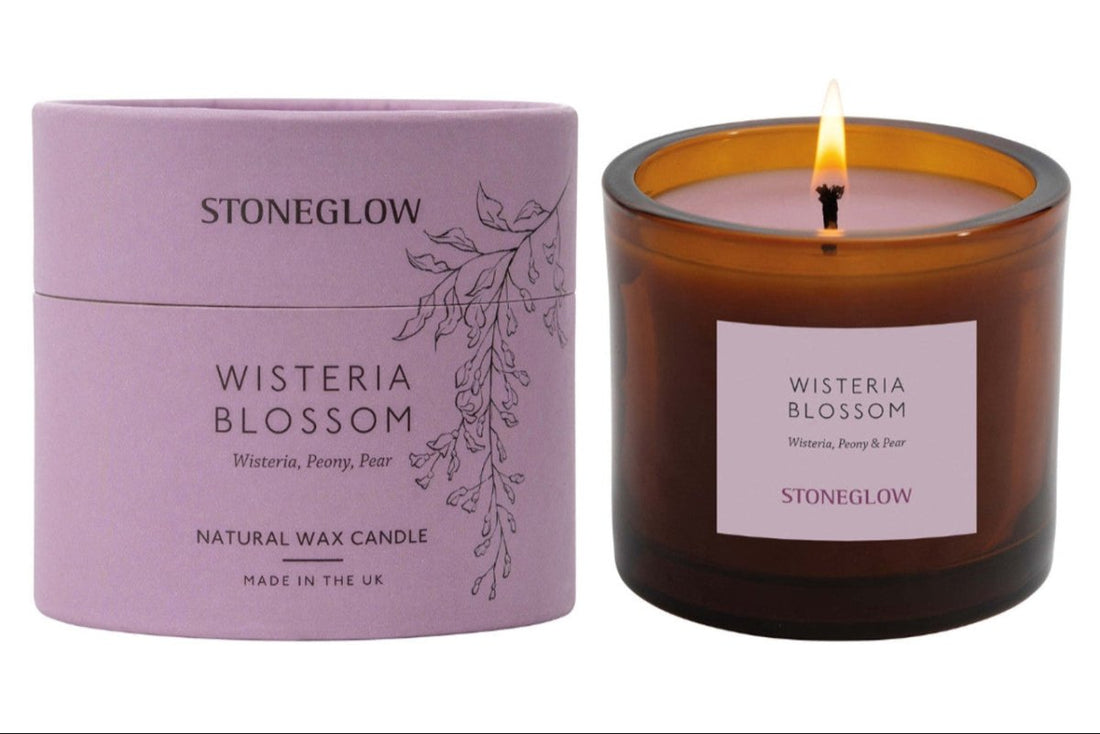 The Walled Garden - Wisteria Blossom - Wisteria | peony | pear - Scented Natural Wax Candle Tumbler (79 x 89mm) - RUTHERFORD & Co