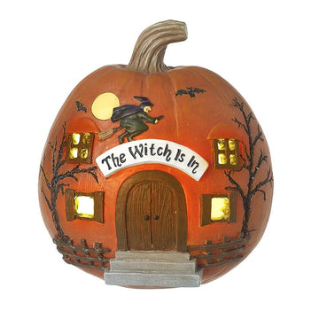 The Witch Is In Light Up Pumpkin - RUTHERFORD & Co