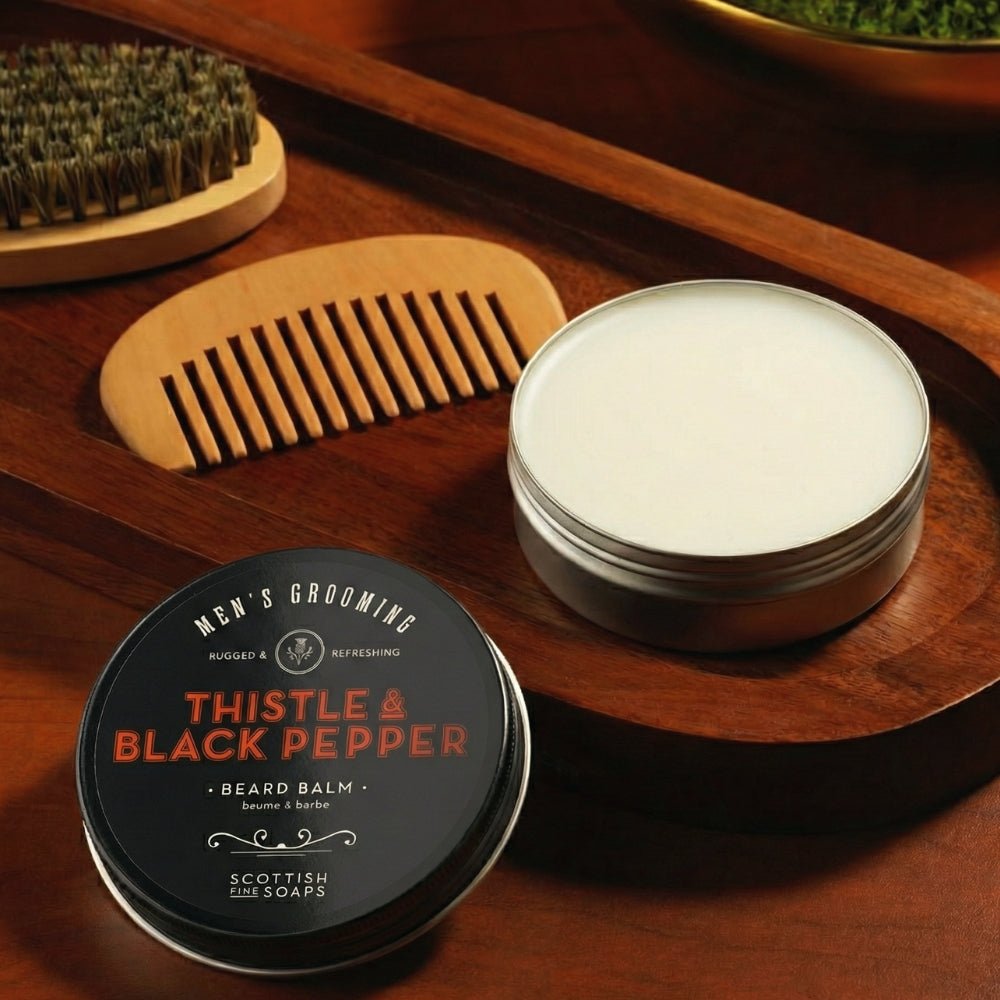 Thistle & Black Pepper Beard Balm 95ml - RUTHERFORD & Co