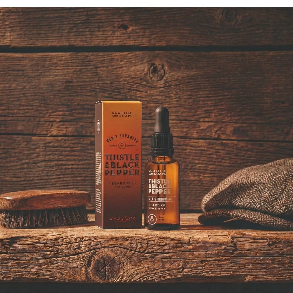 Thistle & Black Pepper Beard Oil 30ml - RUTHERFORD & Co