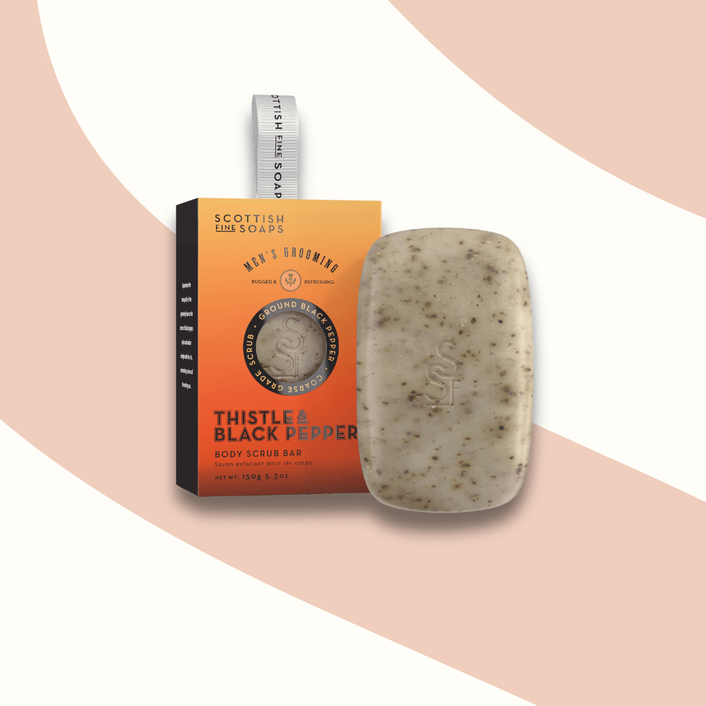 Thistle & Black Pepper Body Scrub Bar 150 g - RUTHERFORD & Co