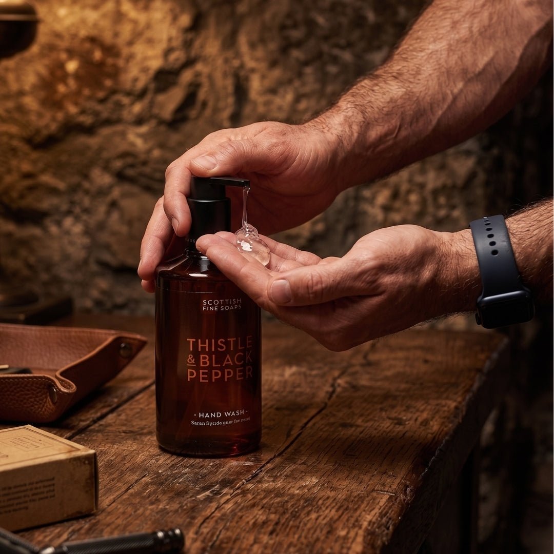 Thistle & Black Pepper Hand Wash 300ml Pump Bottle - RUTHERFORD & Co