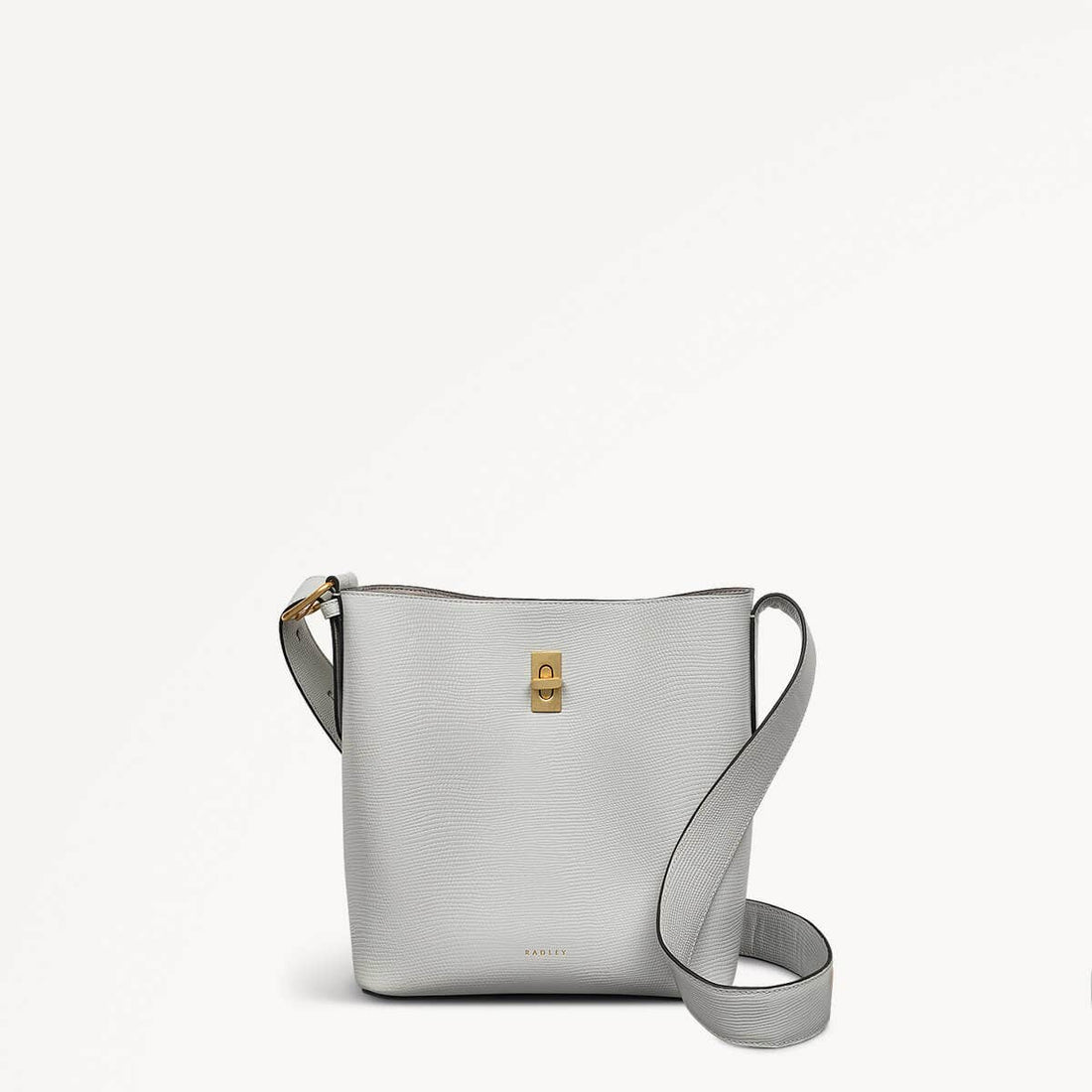 THREADNEEDLE STREET - FAUX LIZARD/MIST/MEDIUM OPEN TOP CROSSBODY - RUTHERFORD & Co