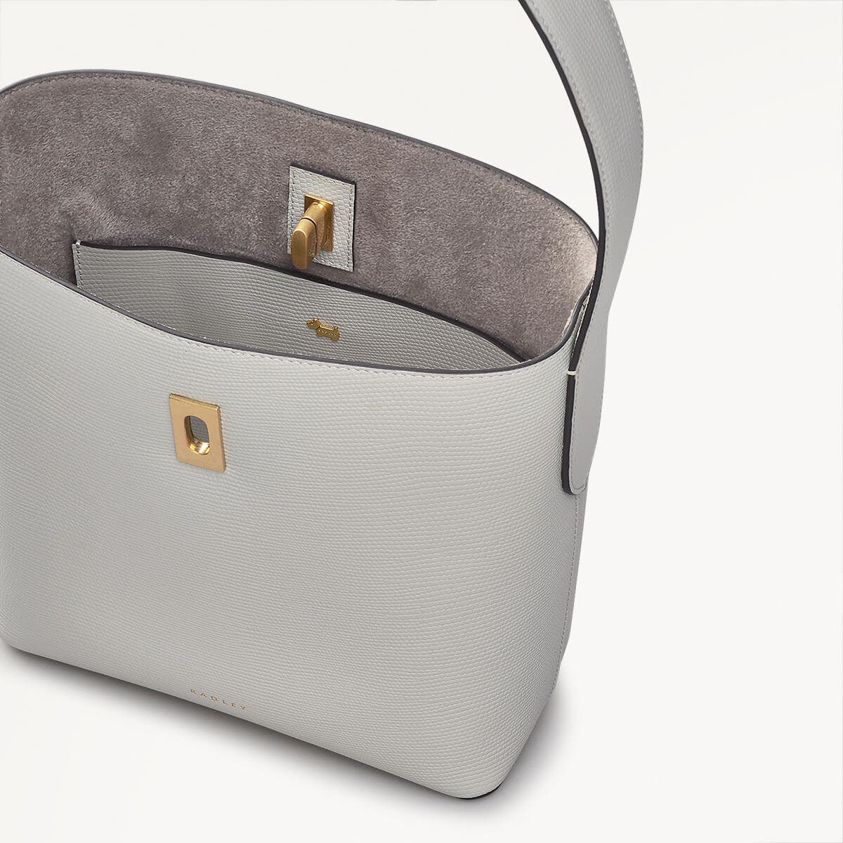 THREADNEEDLE STREET - FAUX LIZARD/MIST/MEDIUM OPEN TOP CROSSBODY - RUTHERFORD & Co